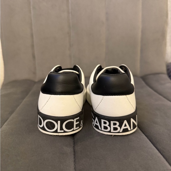 Dolce & Gabbana White and Black Kids Sneakers - Picture 7 of 7